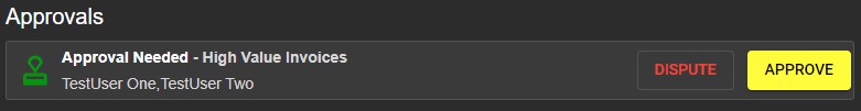 Approve & dispute options are now available